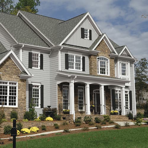 Exterior house - painted with neutral colors